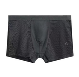 Modal Solid Ice Silk Antibacterial Underwear for Men's Mid Waist Breathable Four Square Corner Underwear - V.I.P Digital Presence