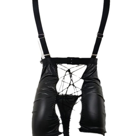 Lace up lingerie, pole dance, backless hip-hop costume, performance costume, erotic uniform - V.I.P Digital Presence