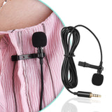 Andoer EY-510A Mini Portable Clip-on Lapel Lavalier Condenser Mic Wired Microphone for iPhone iPad Android Smartphone DSLRCamera - V.I.P Digital Presence