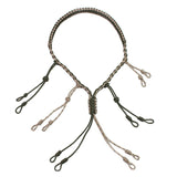 Hunting Decoy Rope Hunting Duck Call Lanyard Cord Hunter Game Whistle Lanyard Hunting Decoy Rope with 12 Adjustable Loops Rings - V.I.P Digital Presence
