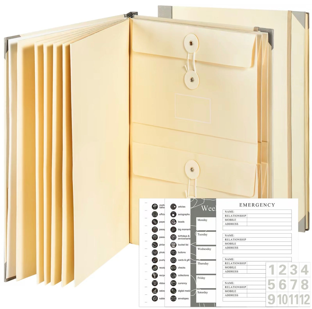 SecureFile Accordion Organizer