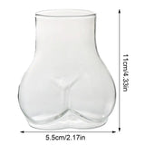 creative Butt Drinking Glass  Borosilicate Glass Transparent Butt Drinking Cup Funny Glass Cup For Holiday Thick Coffee Mug - V.I.P Digital Presence