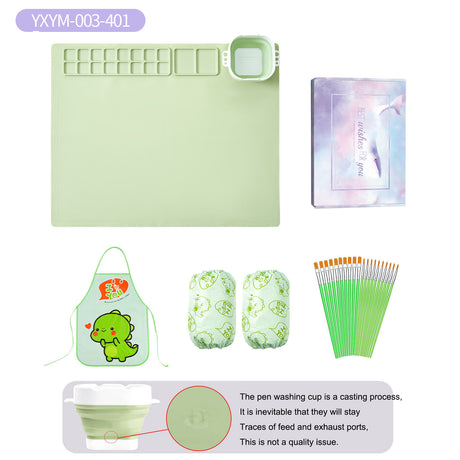 Silicone painting pad, simple solid color art painting pad, children's graffiti pad, washable watercolor color matching silicone - V.I.P Digital Presence