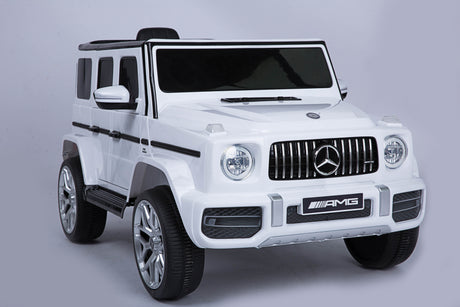 Mercedes Benz G63 Children's Electric Vehicle with Remote Control 12V Music, Horn, Spring Suspension, Safety Lock and License - V.I.P Digital Presence