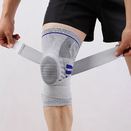 Professional Knee Brace Detachable Elastic Belt Silica Gel Knee Pad Support Workout Running Basketball Compression Leg Sleeve - V.I.P Digital Presence
