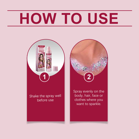 Stage Makeup Glitter Spray Facial Clavicle Brightening Glitter Natural Stereoscopic Long-Lasting Highlighter Spray - V.I.P Digital Presence
