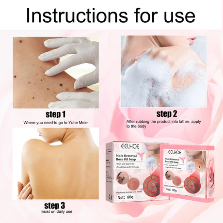 Verruca Rose Essential Oil Soap Body Cleaning Nevus Verruca Face And Neck Silk Verruca Essence Soap - V.I.P Digital Presence