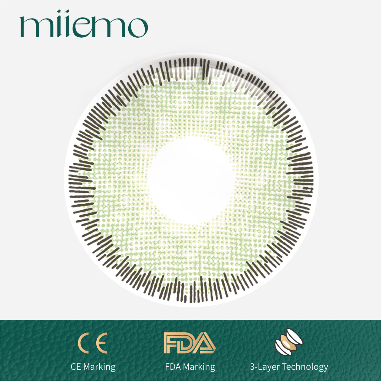 1 pair  FDA Certificate Eyes Beautiful Pupil Colorful Girl Cosplay Contact Lenses  EMILY GREEN - V.I.P Digital Presence