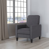 Smoke Fabric Push Back Chair for Elegant Home Décor - V.I.P Digital Presence