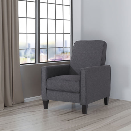 Smoke Fabric Push Back Chair for Elegant Home Décor - V.I.P Digital Presence