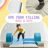 Soft Climb and Crawl Foam Playset 10 in 1 Safe Soft Foam Nugget Block for Infants Preschools