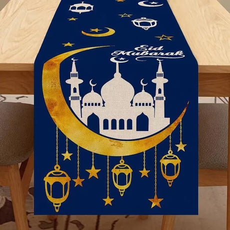 Printed Moon Castle House Tablecloth Home Decoration Party Festival Atmosphere Table Flag - V.I.P Digital Presence