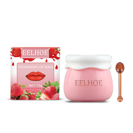 Strawberry Honey Lip Mask With Lip Brush Moisturizing Lip Mask Desalt Lip Color Moisturize Light Lip Lines Are Not Greasy And Easy To Absorb - V.I.P Digital Presence