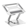 Soporte de aluminio para portátil de oficina, soporte de refrigeración para computadora, doble poste, plegable, rotación continua de 360 ​​grados