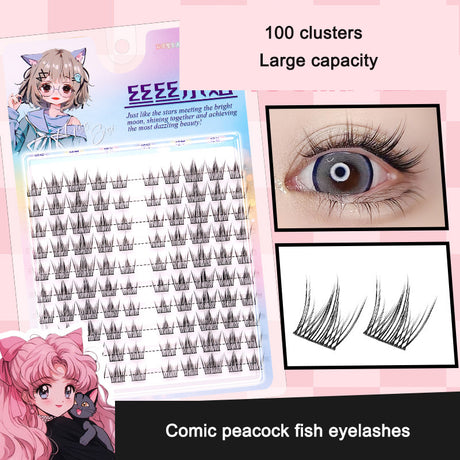 Sunflower Comics Pure Desire Eyelash Simulation Natural Thickening Large Segmented Trilogy False Eyelash Laziness - V.I.P Digital Presence