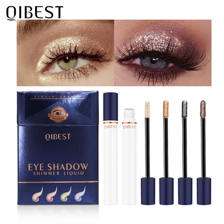QIBEST Smoke Tube Eye Shadow Set Diamond Pearl Liquid Eye Shadow Shining Bright Eye Shadow Liquid - V.I.P Digital Presence