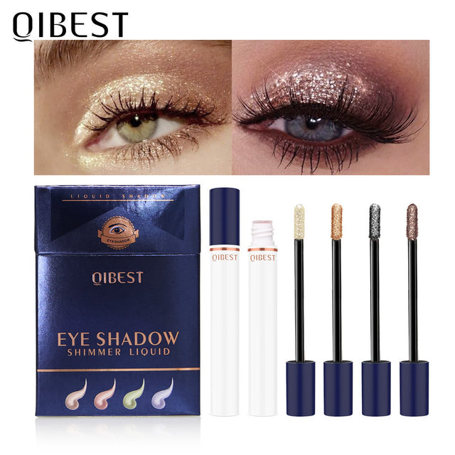 QIBEST Smoke Tube Eye Shadow Set Diamond Pearl Liquid Eye Shadow Shining Bright Eye Shadow Liquid - V.I.P Digital Presence