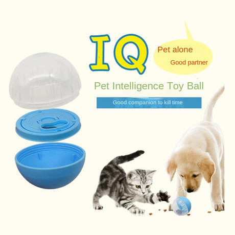 Pet Feeder Wobble Bowl Dog Food Dispensing Ball Chew-Resistant Intelligent Training Toy Cat and Dog Play Ball - V.I.P Digital Presence