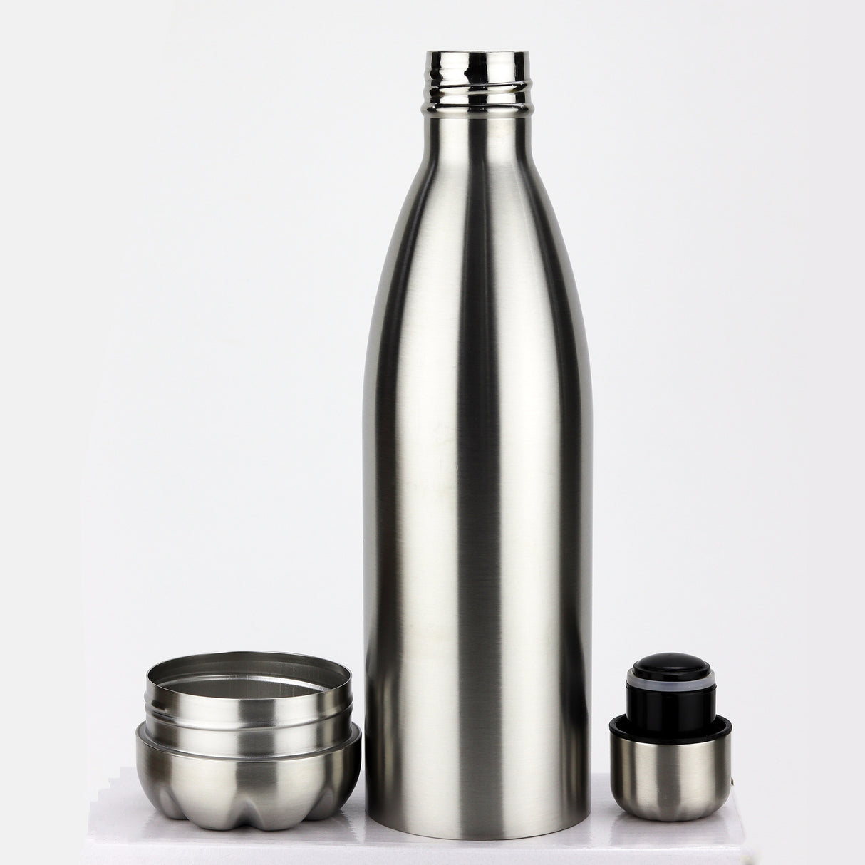 Botella de Coca-Cola de 750 ml con fondo desmontable, botella de agua para deportes al aire libre, taza térmica multifuncional de acero inoxidable 