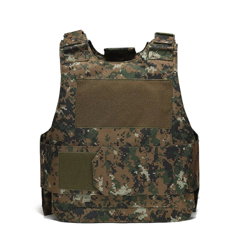 Tactical Army Vest Multi functional Armor Plate Tactical Carrier Vest CP Camo 800D - V.I.P Digital Presence