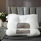 Light Luxury SPA Massage Pillow Single Pillow Core Neck Protection Adult Sleep Pillow Fiber Zone Massage Cervical Pillow Dormito - V.I.P Digital Presence