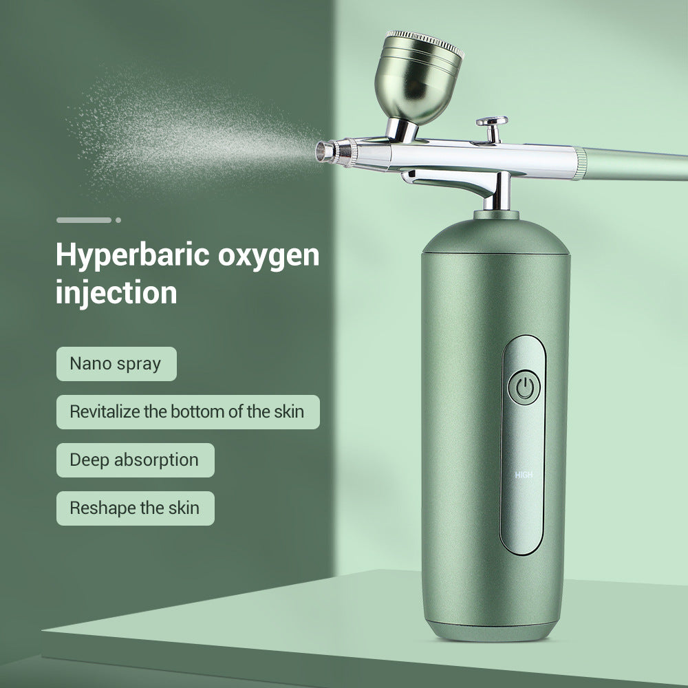 2-Speed High-Pressure Oxygen Injection Device Hydration Spray Household Hydration Device Portable Handheld Beauty Instrument Facial Introduction Device - V.I.P Digital Presence