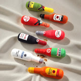 Dog Toy Realistic Wine Bottle Chew-Resistant Self-Entertainment Plush Toy for Cats and Dogs Teeth Cleaning Sound-Making Toy - V.I.P Digital Presence