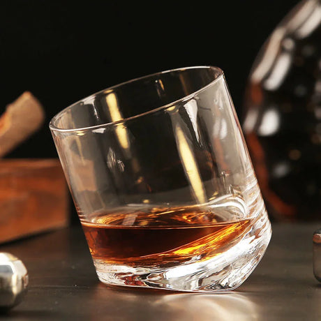 Whiskey glass Tower Of Pisa Inclined Bottom  Wine Rock Glass For Bar NMD Brandy Snifer Chivas Whisky Drinking Cup Verre a Vin - V.I.P Digital Presence