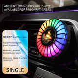 Car aromatherapy air outlet atmosphere light Car sound pickup light Car perfume voice-controlled rhythm light - V.I.P Digital Presence