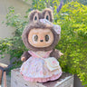 Ropa con diseño LABUBU de 58 cm, ropa de muñeca ZIMOMO, juguete de peluche LABUBU de goma, ropa linda