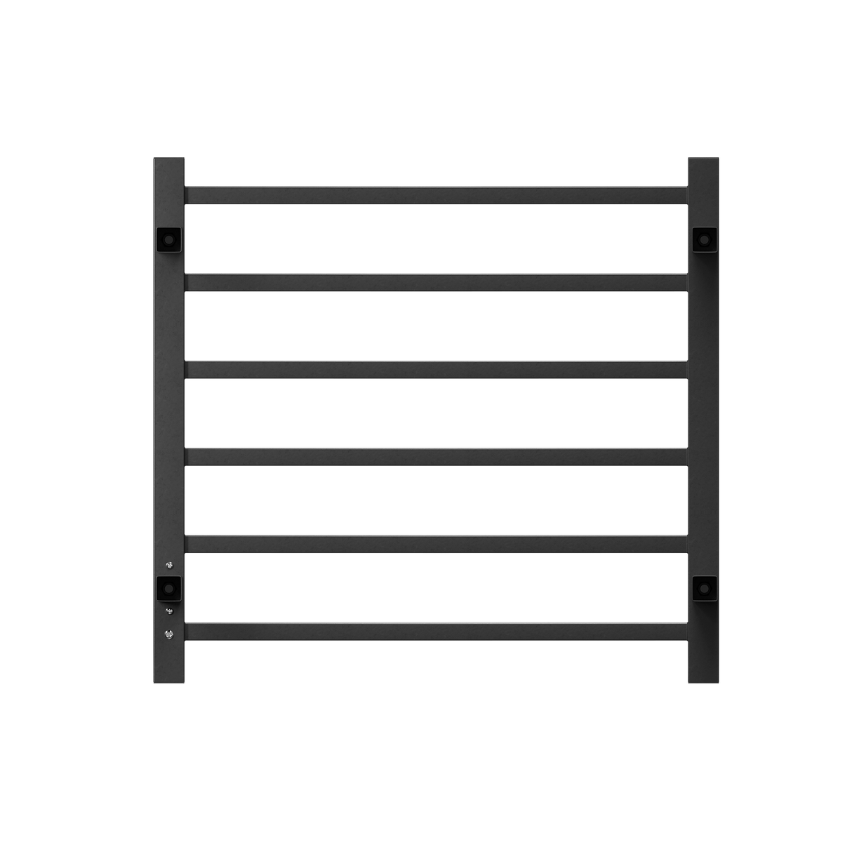 Towel Warmer 6 Bar Electric Heated Towel Rack Wall Mount Plug-in/Bath Towel Heater Matt-Black - Timer - V.I.P Digital Presence