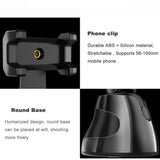 Palo selfie portátil todo en uno con disparo inteligente automático, rotación de 360°, seguimiento facial automático, seguimiento de objetos, soporte para teléfono con cámara para vlogs 