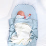Nueva manta con orejas de conejo, manta tridimensional de conejo, manta de punto para niños, manta para bebé