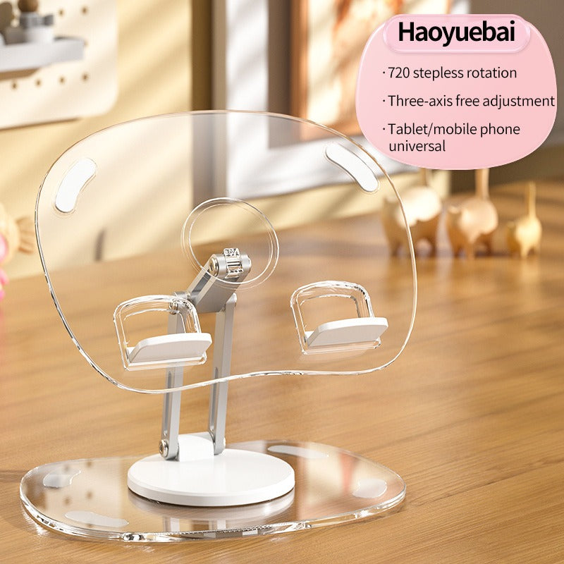 360 degree rotating acrylic tablet stand foldable portable pad stand phone stand desktop - V.I.P Digital Presence