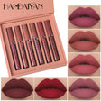 HANDAIYAN 6 Lip Gloss Set Not Easy To Dip Cup Matte Lip Gloss Set Gift Box Liquid Lipstick - V.I.P Digital Presence