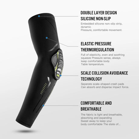 Honeycomb joint anti-collision basketball sports arm protection cycling outdoor running elbow protection - V.I.P Digital Presence