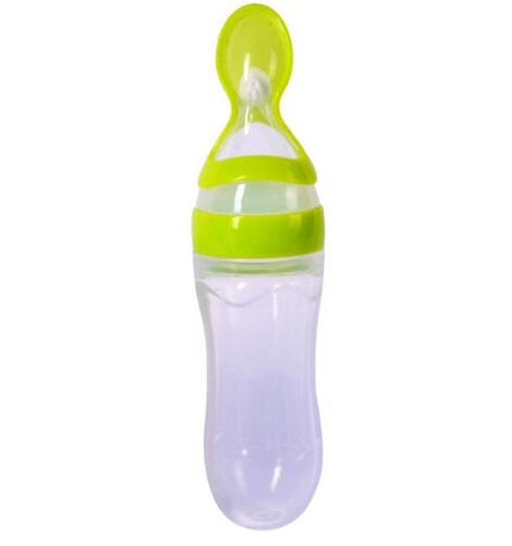 Newborn Baby Silicone Squeezing Feeding Bottle - V.I.P Digital Presence