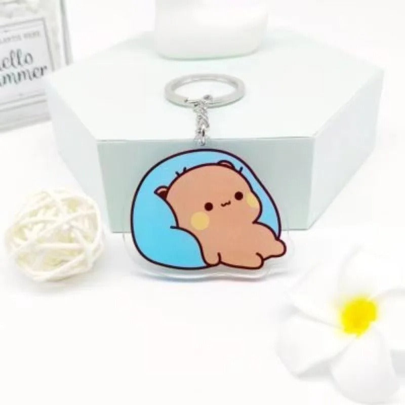 Cute cartoon Bubudu Giant Panda Pendant Keychain Car Key Acrylic Backpack Keychain Pendant - V.I.P Digital Presence