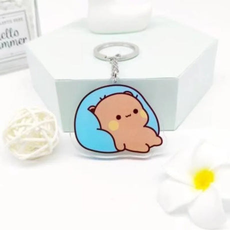 Cute cartoon Bubudu Giant Panda Pendant Keychain Car Key Acrylic Backpack Keychain Pendant - V.I.P Digital Presence