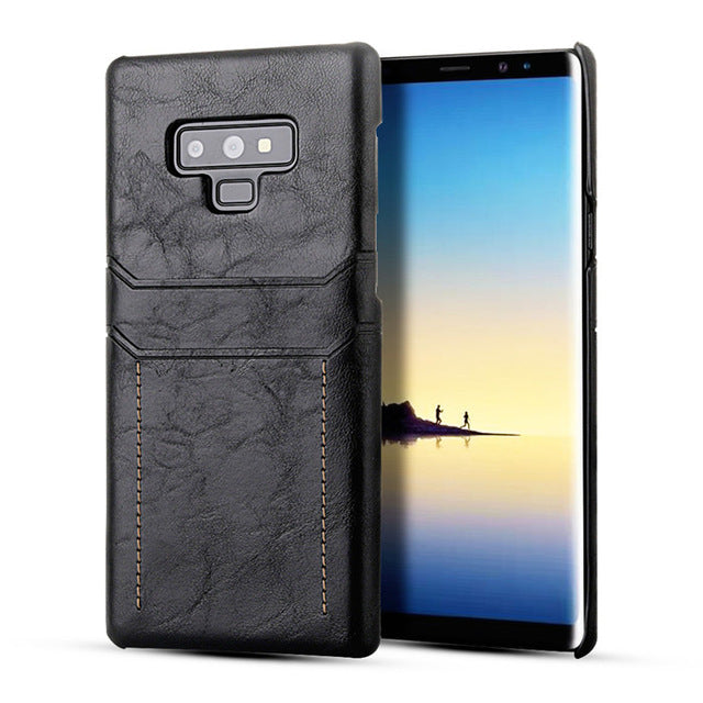 Card Holder Case for Samsung Galaxy Note 9 8 Luxury Leather Wallet Shockproof Slim Hard Back Cover for Galaxy - V.I.P Digital Presence