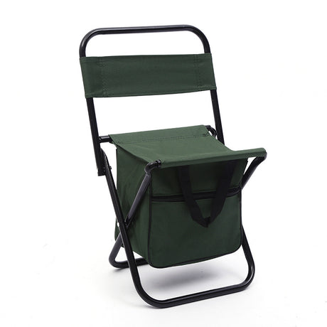 Outdoor Camping Folding Chair with Storage Backrest and Carrying Bag for Art Students' Sketching - V.I.P Digital Presence