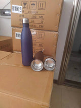 Botella de Coca-Cola de 750 ml con fondo desmontable, botella de agua para deportes al aire libre, taza térmica multifuncional de acero inoxidable 