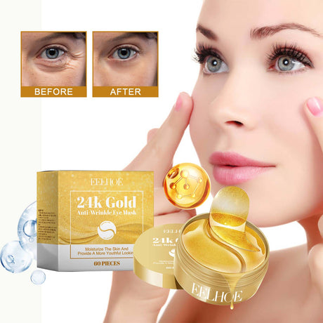 24K Gold Anti-Wrinkle Eye Mask, Moisturizing And Improving Eye Lines Brightening And Moisturizing Eye Skin Eye Care - V.I.P Digital Presence