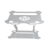 Soporte de escritorio para computadora portátil, soporte de refrigeración para notebook, soporte de aleación de aluminio para tableta, plegable y fácil de transportar. 