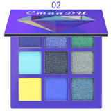 CmaaDu 9 Colors Eye Shadow Diamond Shine Eyeshadow Palette Shiny Highlight Eyeshadow - V.I.P Digital Presence