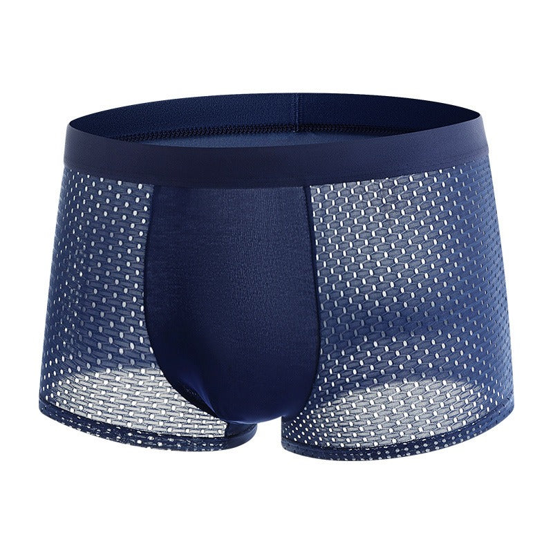 Mesh ice silk mesh underwear for men's square angle underwear - V.I.P Digital Presence