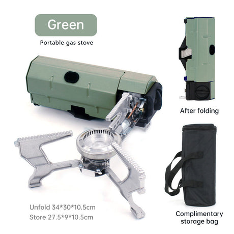 Outdoor Card Type Stove Folding Portable Gas Stove Camping Cooker Household Gas Tank Card Magnetic Stove Windproof Cass Stove - V.I.P Digital Presence