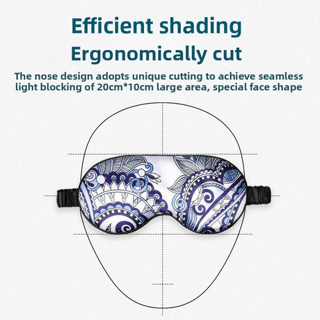 Double-Sided Imitation Silk Eye Mask Satin Silk Eye Protection Blackout Sleep Mulberry Silk Eye Mask Printed Spot Wholesale - V.I.P Digital Presence