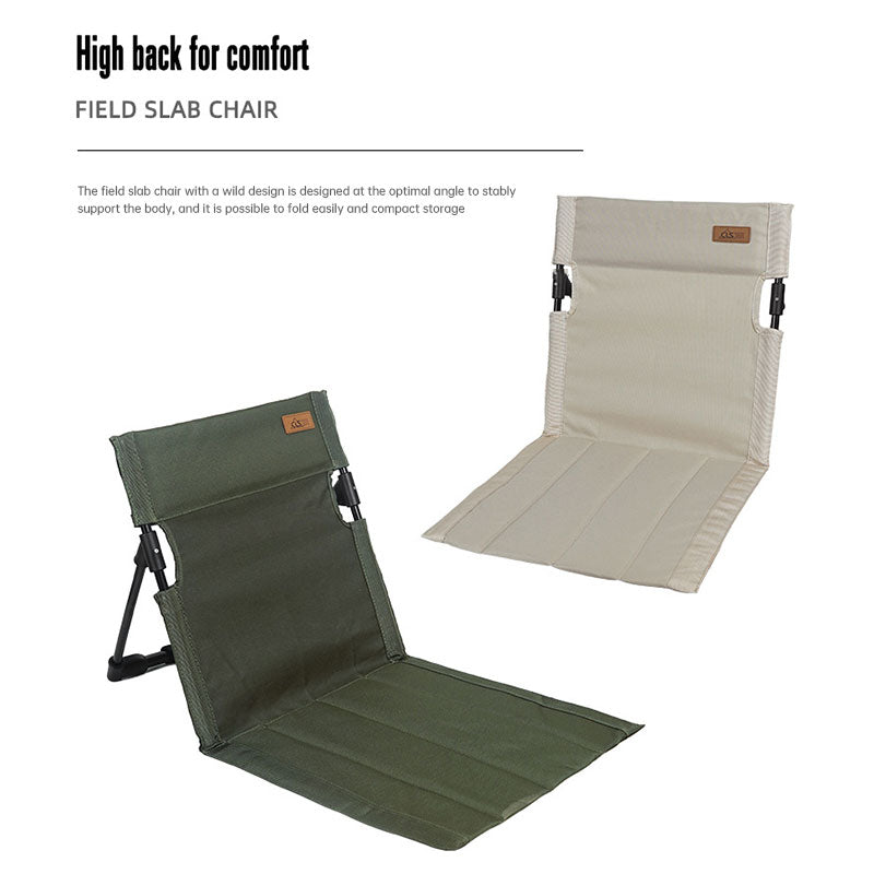 Silla con respaldo para acampar al aire libre, silla plegable portátil, silla de ocio, silla para balcón, parque, césped, silla de picnic