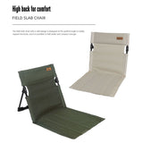 Silla con respaldo para acampar al aire libre, silla plegable portátil, silla de ocio, silla para balcón, parque, césped, silla de picnic